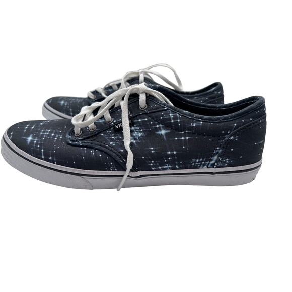 Vans Winston Shooting Stars Skate Shoes Lace Up Black White Womens Size 8 - Picture 6 of 11